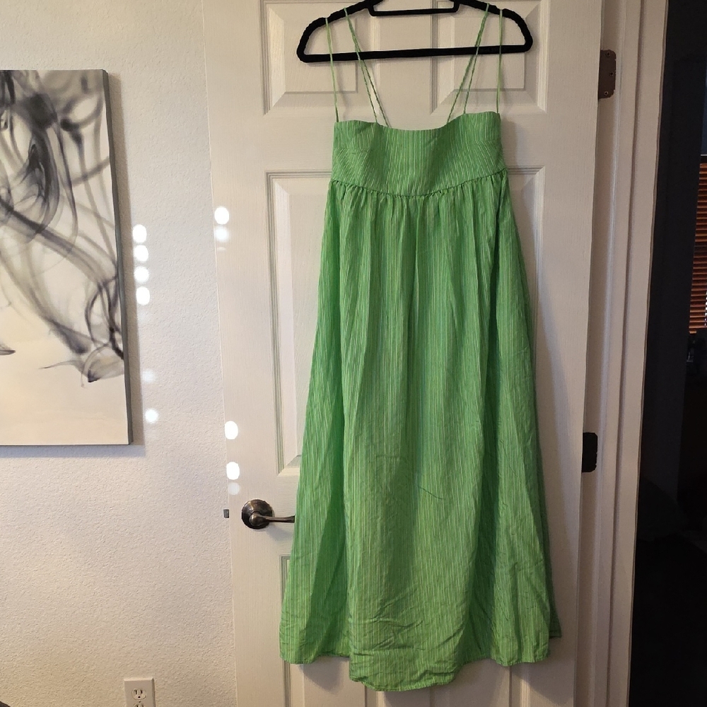 Green Strappy Maxi Dress